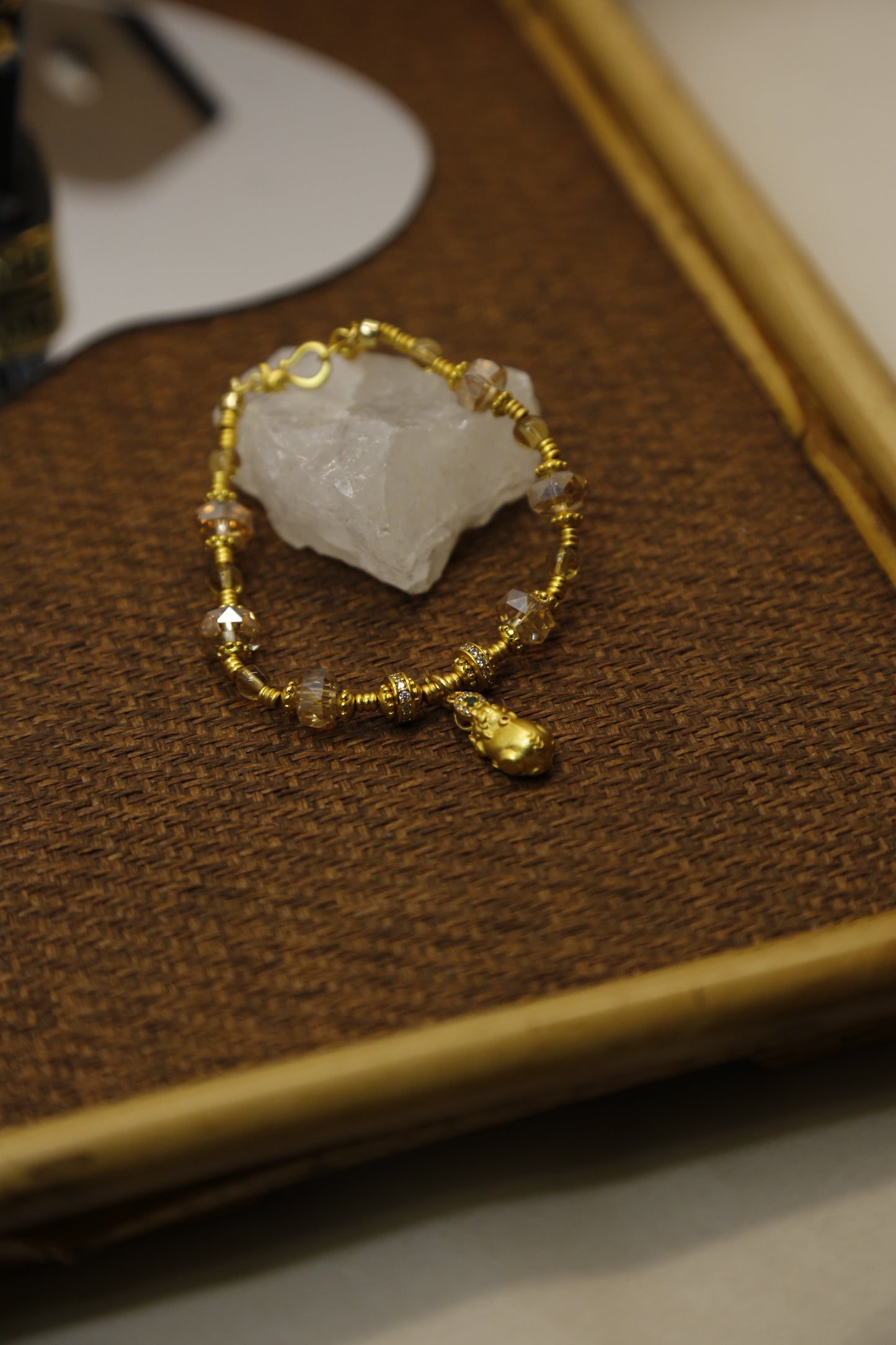 Citrine Pixiu Wealth Prosperity Bracelet