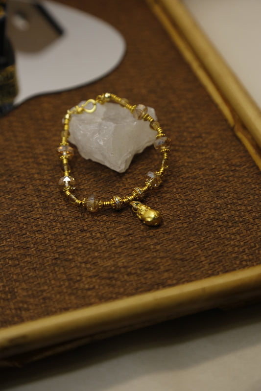 Citrine Pixiu Wealth Prosperity Bracelet