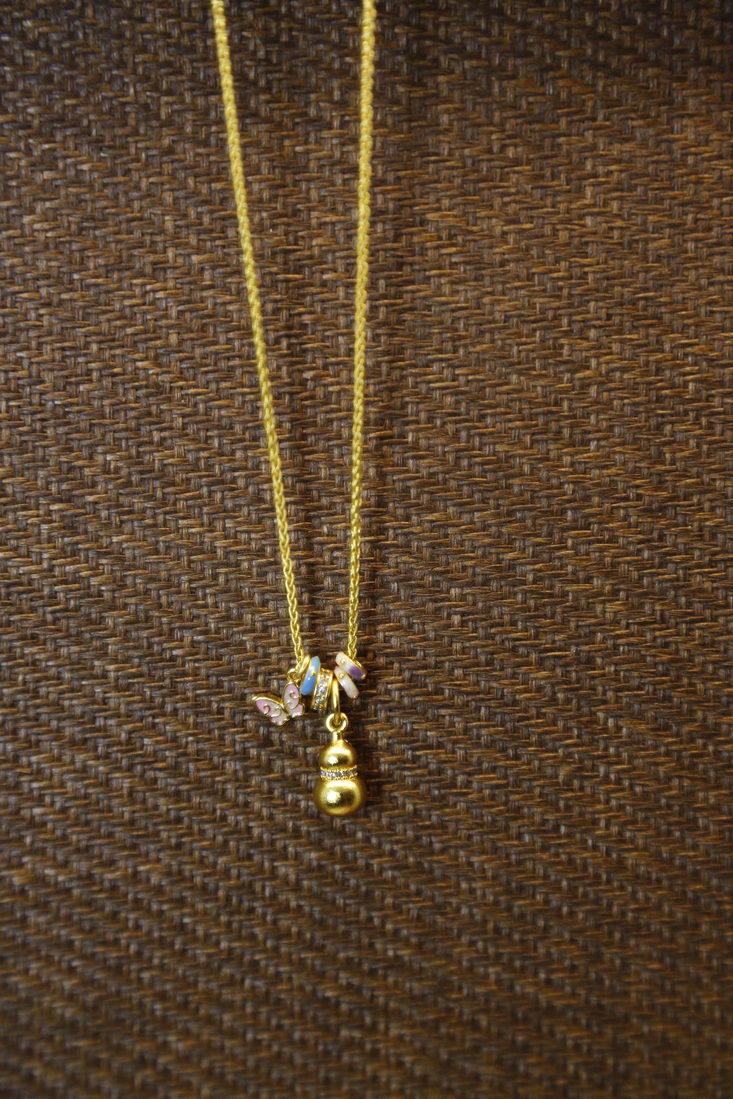 Lucky Hulu Butterfly Charm Necklace