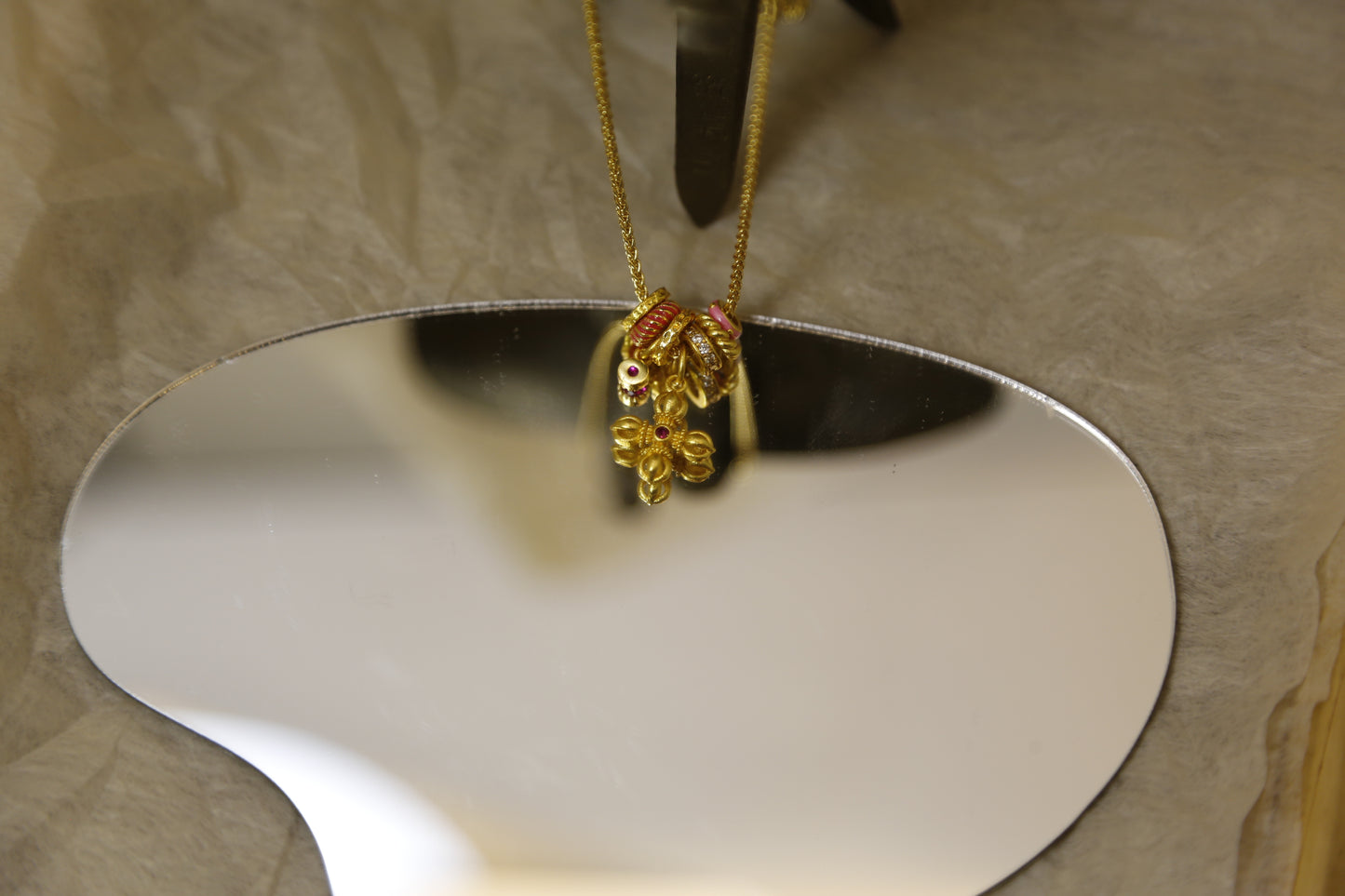 Lucky Clover Gold Charm Necklace