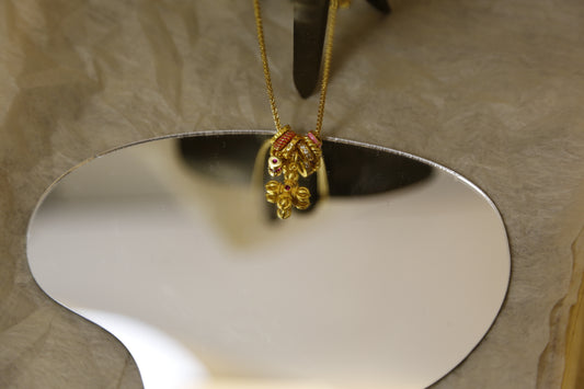 Lucky Clover Gold Charm Necklace